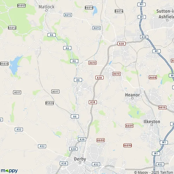 Map Amber Valley map of Amber Valley (NG16) and practical information